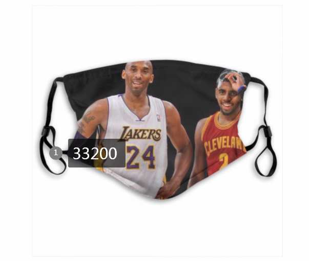 2021 NBA Los Angeles Lakers #24 kobe bryant 33200 Dust mask with filter->nba dust mask->Sports Accessory
